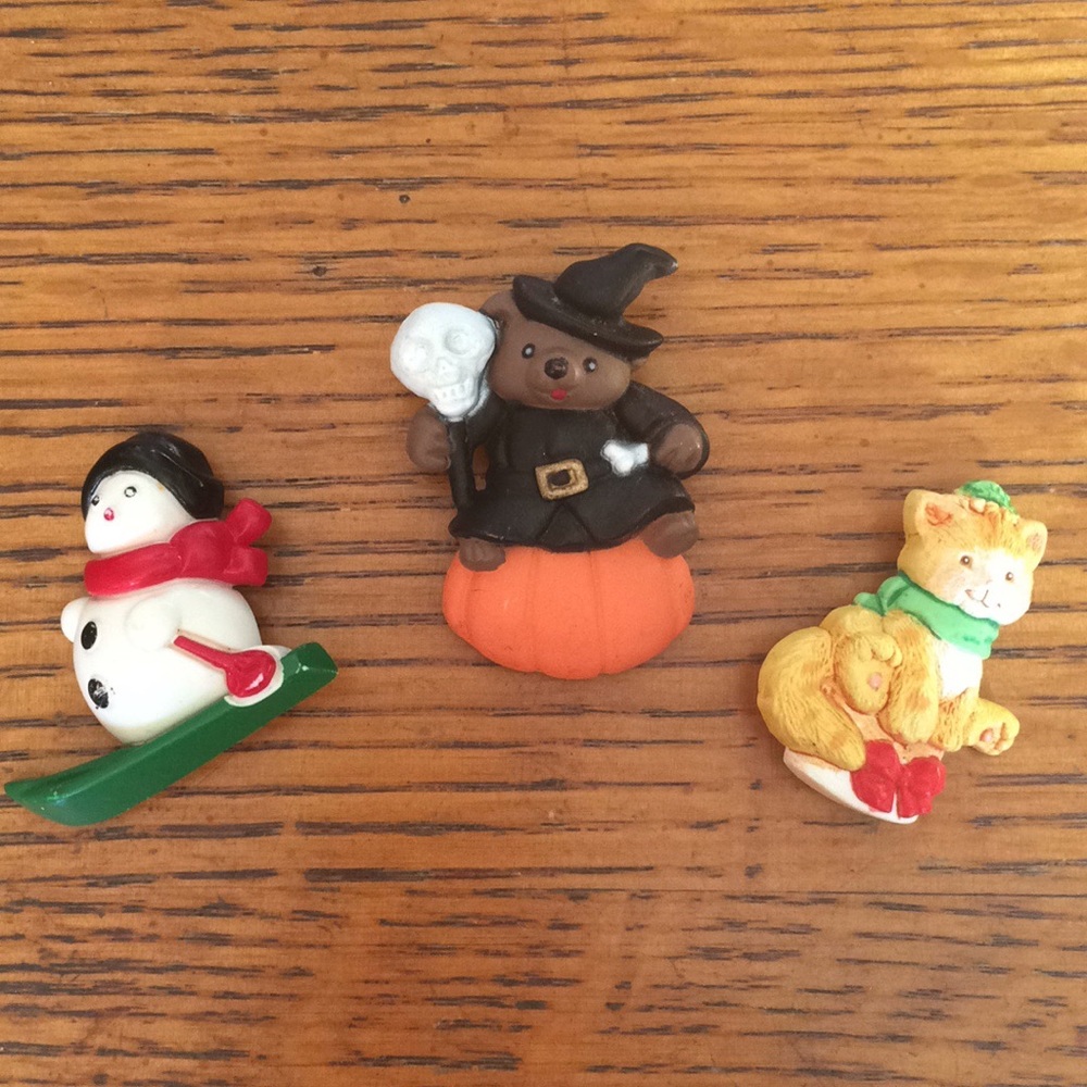 Vintage Holiday Lapel Pin Brooch Lot! Jewelry ❤️